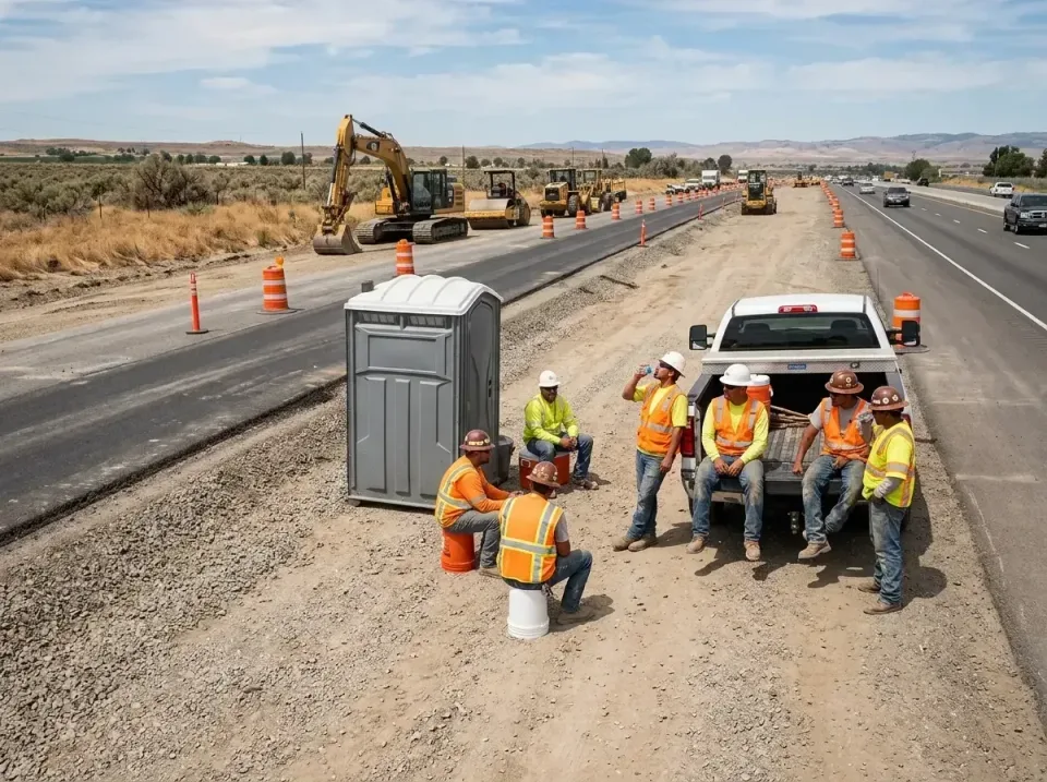highway-road-construction-crew-007 — frequently asked questions, Porta Potty and Restroom Rentals in Veneta, OR